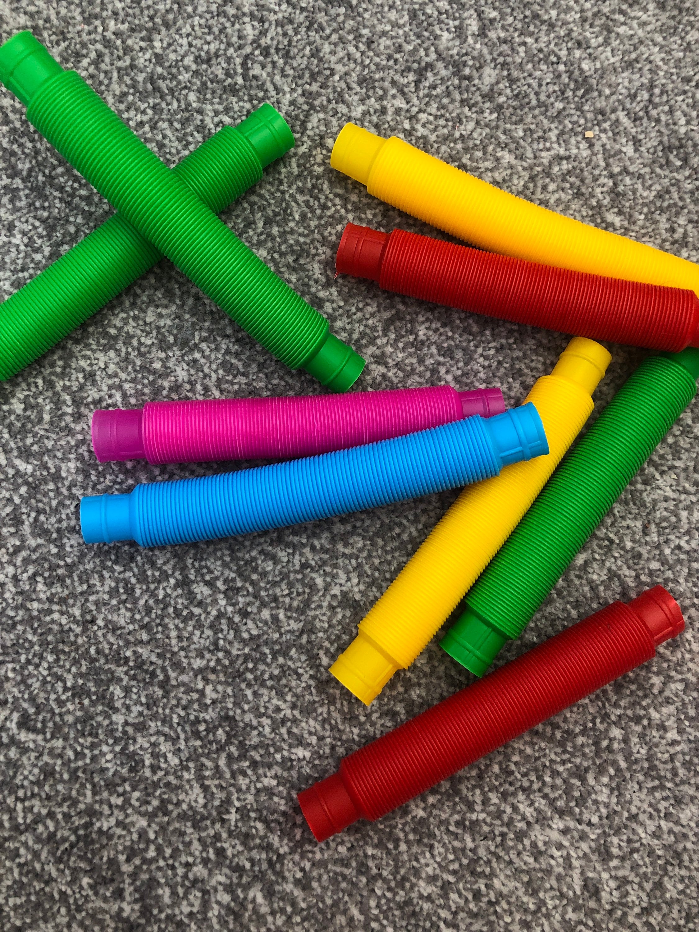 Colourful pop tubes interactive toy fidget toy stretch build Etsy