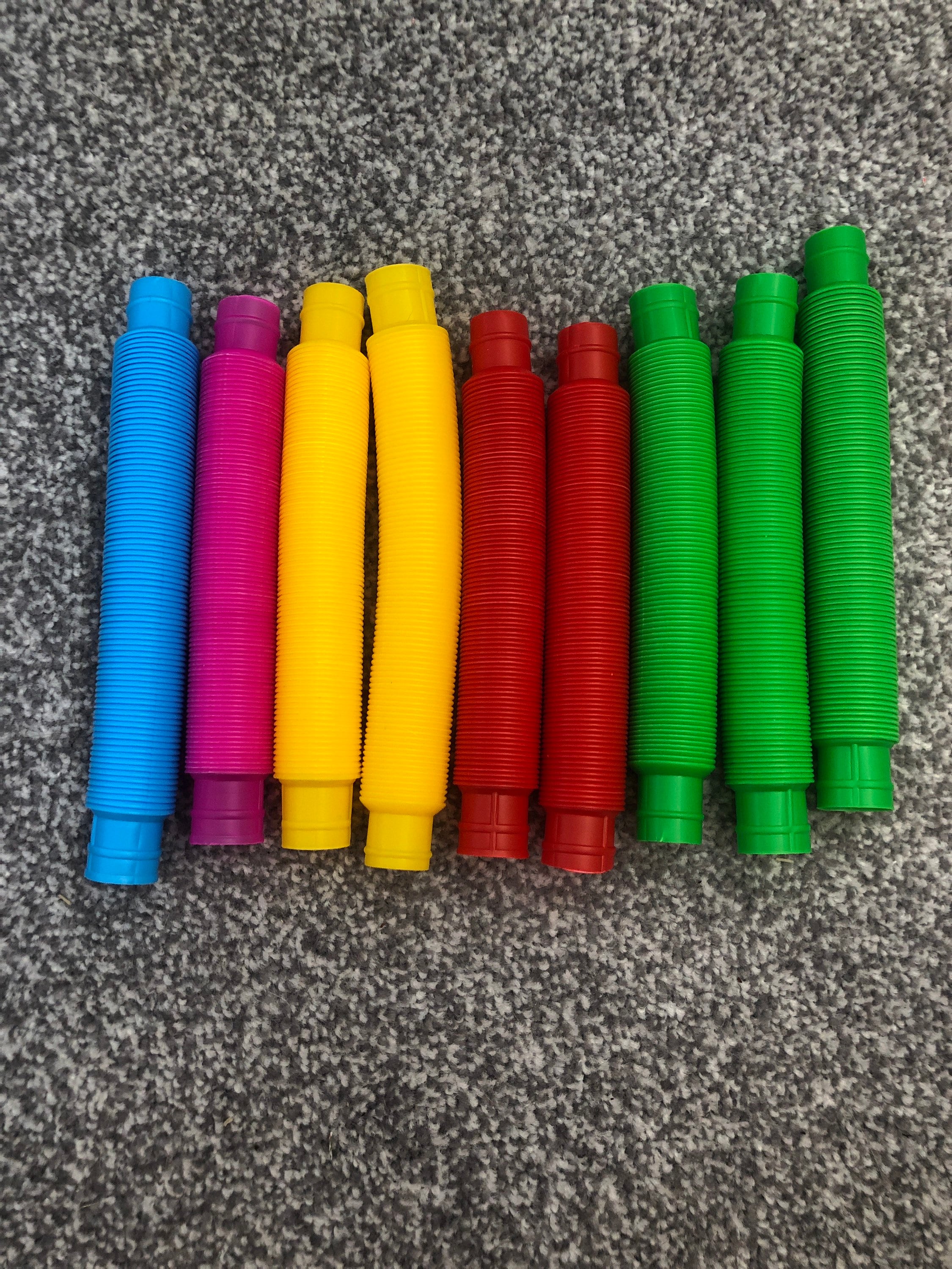 Colourful pop tubes interactive toy fidget toy stretch build Etsy