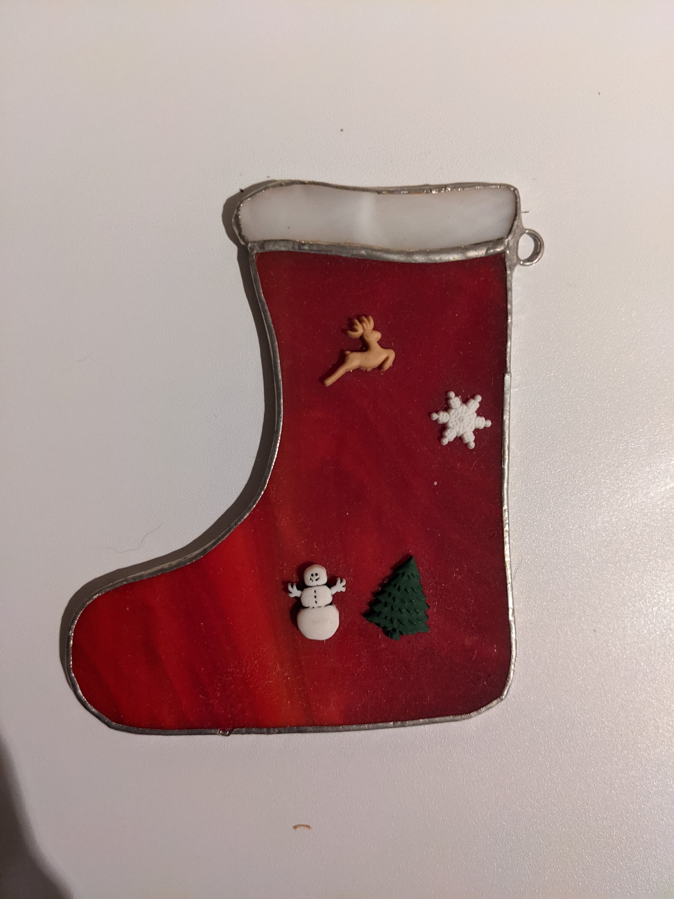 Stained Glass Stocking Ornament Etsy