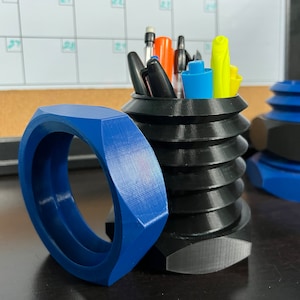 Nut Bolt Cup Pen Holder