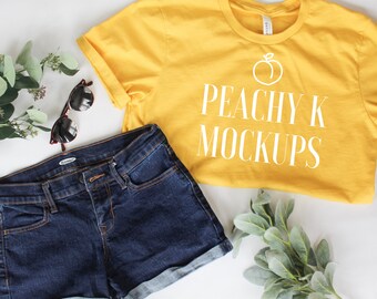 Download Yellow Shirt Mockup Etsy