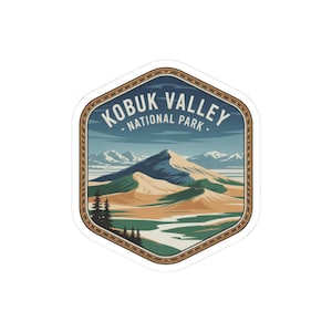 Kobuk Valley Kiss-Cut Stickers - Adventure Decor, Travel Gifts, Laptop Stickers, Outdoor Enthusiasts, Nature Lovers