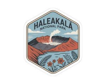 Haleakala Kiss-Cut Stickers - Adventure Decor, Travel Gifts, Laptop Stickers, Outdoor Enthusiasts, Nature Lovers
