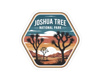 Joshua Tree Kiss-Cut Stickers - Adventure Decor, Travel Gifts, Laptop Stickers, Outdoor Enthusiasts, Nature Lovers