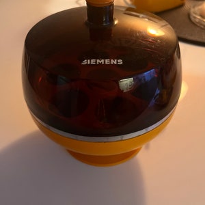 Siemens Vintage Eierkocher 5605 Tulip Fuß Elektro Space Age Orange True Vintage 70er Jahre