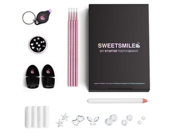 Professional DIY Tooth Gem Kit | Swarovski Gems | Assorted Flatback Tooth Gems Jewelry | DIY Crystals Tooth Gems Kit | Sweet Smile Gems