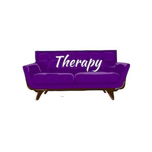 Therapist Couch Sticker | Therapy Sticker| Mental Health Vinyl | Planner Stickers | Therapist sticker