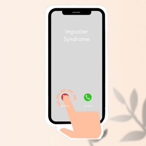 Imposter Syndrome Decline Sticker