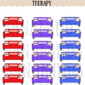 Therapy Appointment Planner Stickers | Mental Health Reminder | Planner appointment stickers