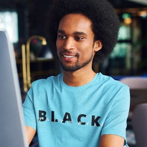 Black Therapist Shirt- Ocean Blue | Therapist Shirt| Gifts for Therapist | Mental Health Awareness