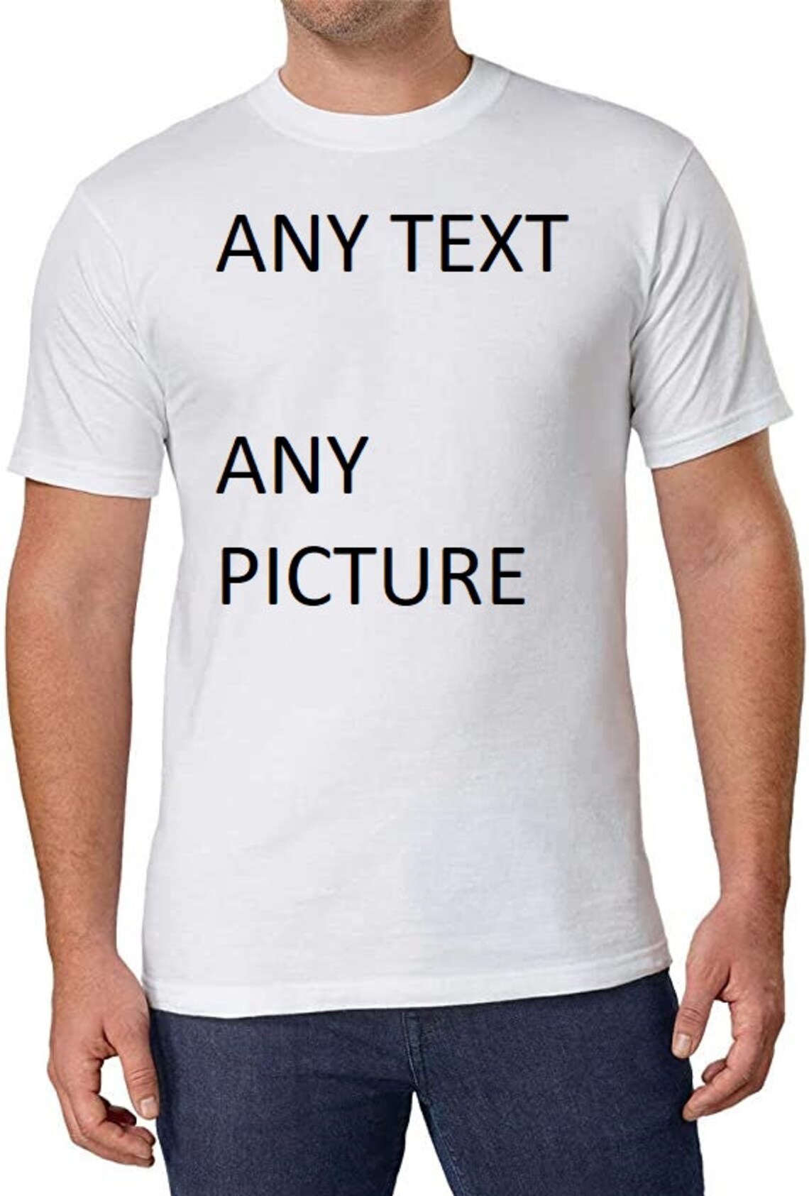 Personalised T shirts A4 size and below printAny Text Any | Etsy