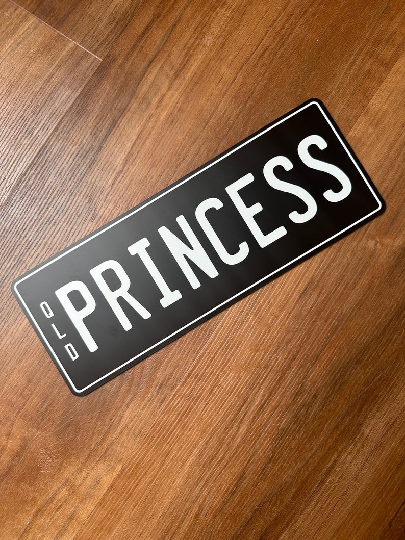 Custom Novelty Number Plate / License Plate 350mm X 130mm Acrylic Toy