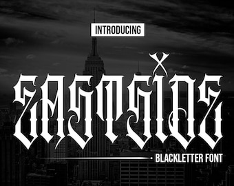 Tattoo Font Black Letters Chicano Style *