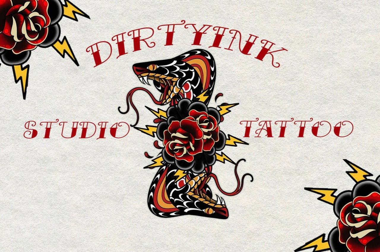 Traditional Tattoo Font Otf Ttf Radtrad Letters Etsy