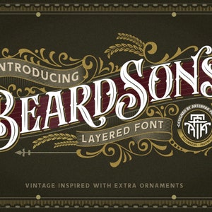 Tattoo Font Fancy Classic Lettering