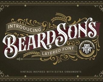 Tattoo Font Fancy Classic Lettering