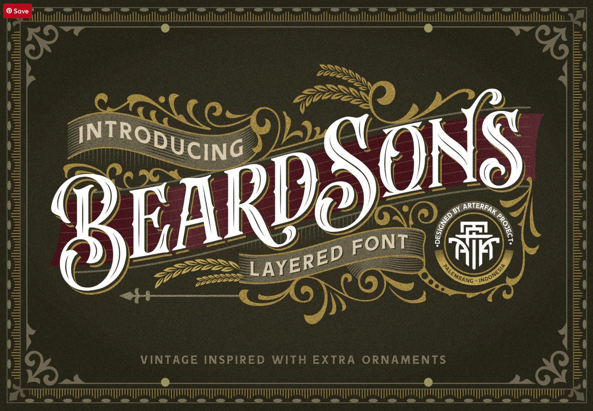 Tattoo Font Fancy Classic Lettering