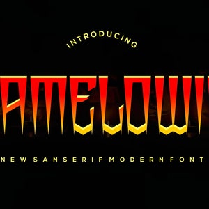 Gamelowin - Halloween-weergavelettertype