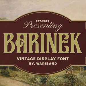 Barinek - Vintage Font