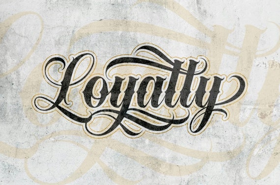 Tattoo Dayles Script Font Chicano Letters-swashes Included OTF / TTF - Etsy  Denmark