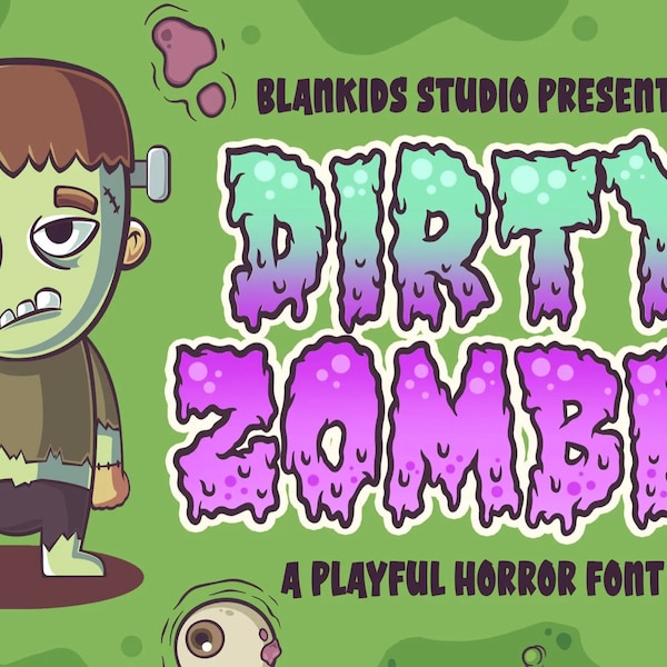 Dirty Zombie Horror And Halloween font OTF / TTF