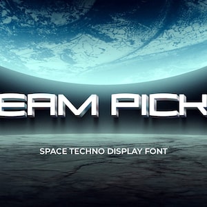 Team Picko - Fonte de exibição Space Techno