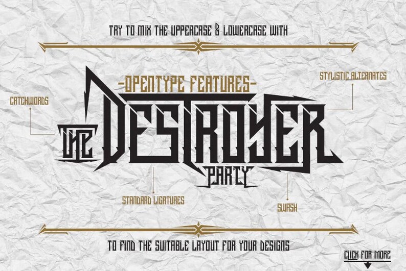 Metal Rock Font - Etsy