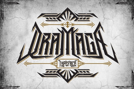 Metal Rock Font - Etsy