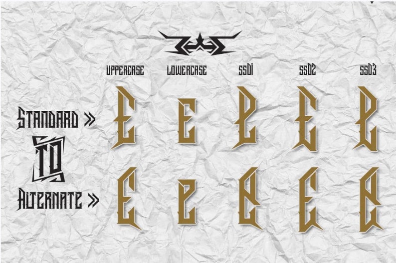 Metal Rock Font - Etsy