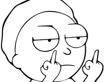 Free Free Rick Middle Finger Svg 232 SVG PNG EPS DXF File