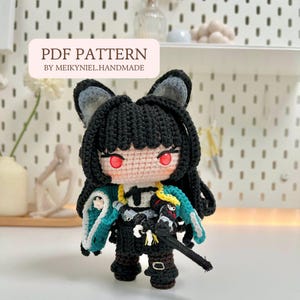 Crochet PDF Pattern: &quot;MIYABI&quot; Chibi Amigurumi