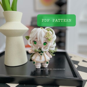 Crochet PDF Pattern: "NAHIDA" Chibi Amigurumi