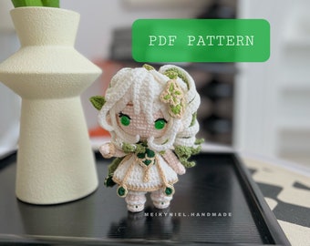 Crochet PDF Pattern: "NAHIDA" Chibi Amigurumi