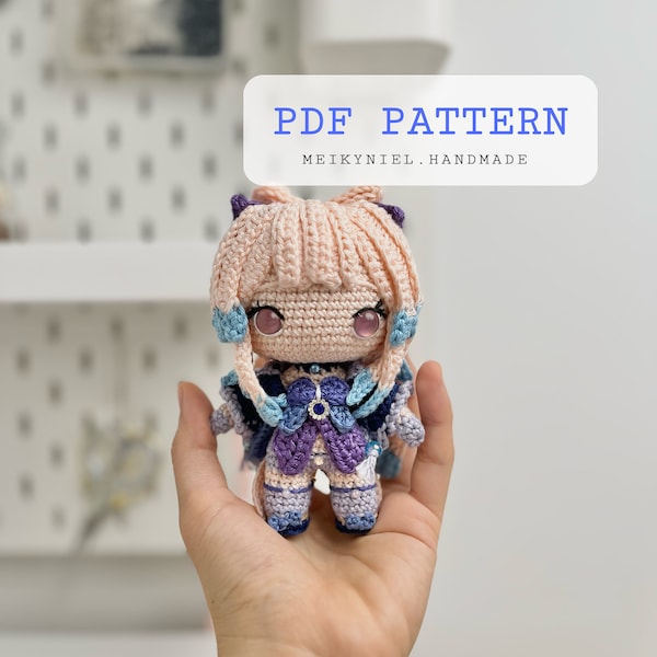 Crochet PDF Pattern: "Kokomi" Chibi Amigurumi