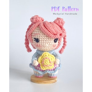 Crochet Doll Pattern : Chibi Star Sign &quot;Libra&quot; Amigurumi Crochet Doll
