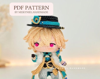 かぎ針編みPDFパターン：「AVENTURINE」ちびあみぐるみ - Etsy 日本