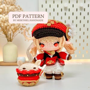 Crochet PDF Pattern: &quot;KLEE & Jumpy Dumpty&quot; Chibi Amigurumi