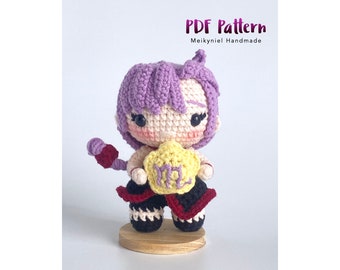 Crochet PDF Pattern: Chibi Scorpio Amigurumi Star Sign