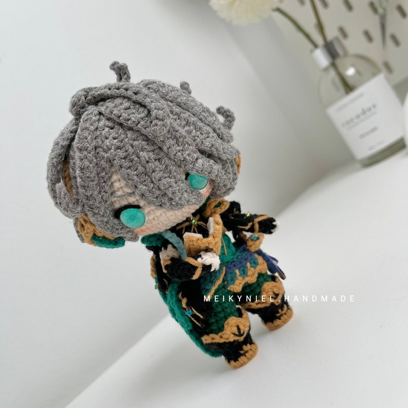 Crochet PDF Pattern: AL-HAITHAM Chibi Amigurumi image 4