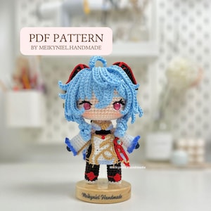 Crochet PDF Pattern: &quot;GANYU&quot; Chibi Amigurumi