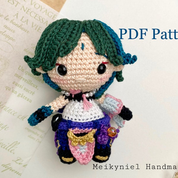 Crochet PDF Pattern : Chibi Amigurumi "Xiao"