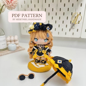 Crochet PDF Pattern: "NAVIA" Chibi Amigurumi