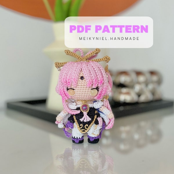 Patron PDF au crochet : Chibi Amigurumi « Fu Xuan »