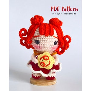 Crochet Doll Pattern : Chibi Star Sign &quot;Cancer&quot; Amigurumi Crochet Doll