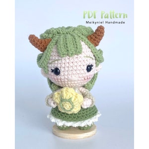 Crochet Doll Pattern : Chibi Star Sign &quot;Taurus&quot; Amigurumi Crochet Doll