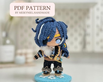 Crochet PDF Pattern: "KAEYA" Chibi Amigurumi