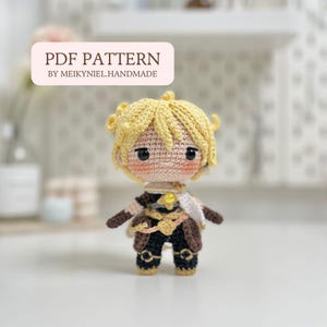 Patron PDF au crochet : Chibi Amigurumi « Éther »