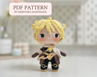 Gehaakt pdf-patroon: "Aether" chibi-amigurumi