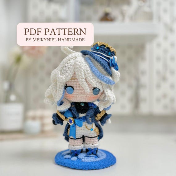 かぎ針編みPDFパターン：「FURINA」ちびあみぐるみ - Etsy 日本