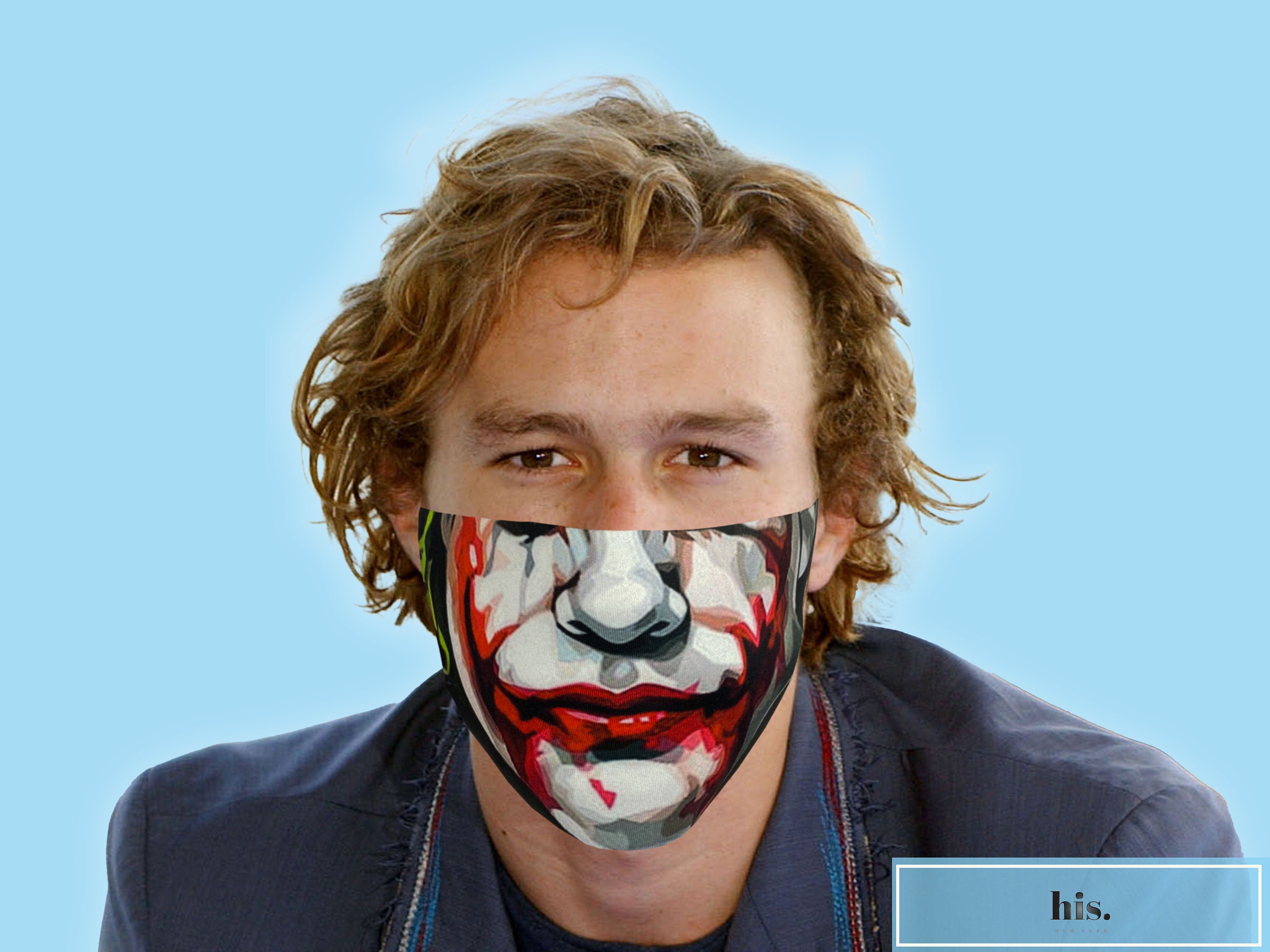 Joker Face Mask Heath Ledger Joker 3D Print Joker Face Mask Etsy